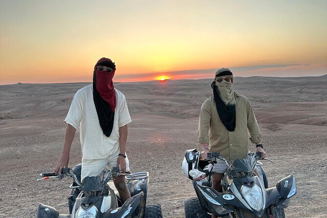 From Marrakech: Quad sunset dinner Experience & show - The Experience Begins: Pickup and Journey