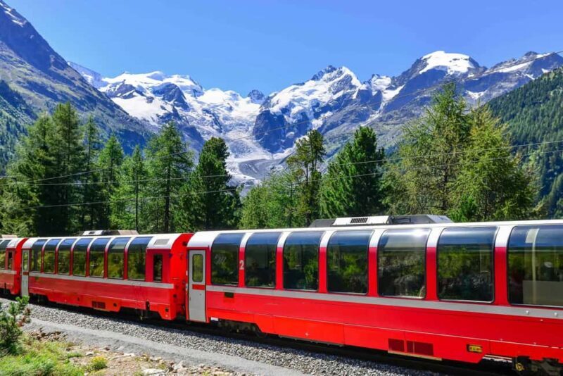 From Milan: Bernina Express Train and St. Moritz Tour - St. Moritz: The Swiss Jewel