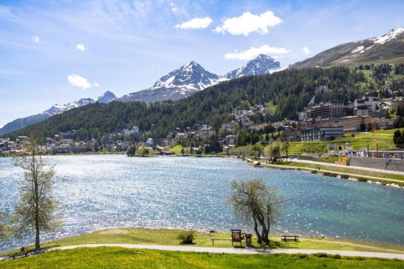 From Milan: St Moritz & Alps Day Trip with Bernina Red Train - Exploring St. Moritz
