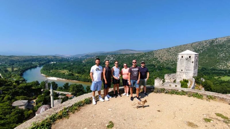 From Mostar: Kravice Waterfalls, Pocitelj & Blagaj Day Trip - Reflection at Fortica Hill & Skywalk