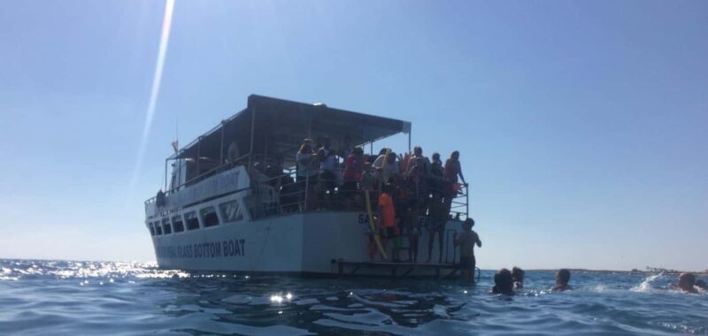 FROM PAPHOS: 1.5 HRS Glass Bottom Boat Cruise with swimming - FAQ