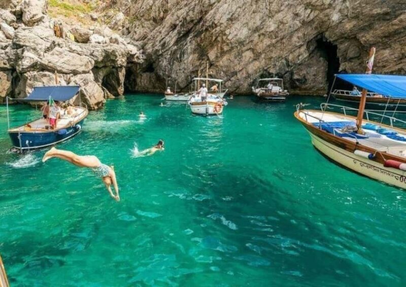 From Praiano: Full Day Private Boat Tour of Capri in Relax - Key Points