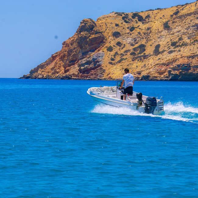 From Provatas Milos: Private Boat to Kleftiko with Guide - Key Points