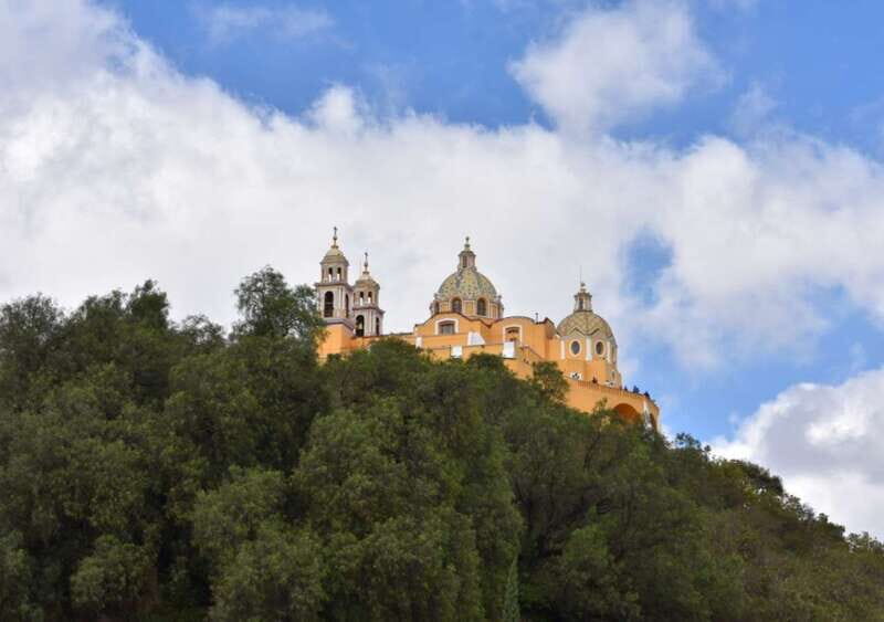 From Puebla: Cholula Pyramid and Churches all included - Key Points
