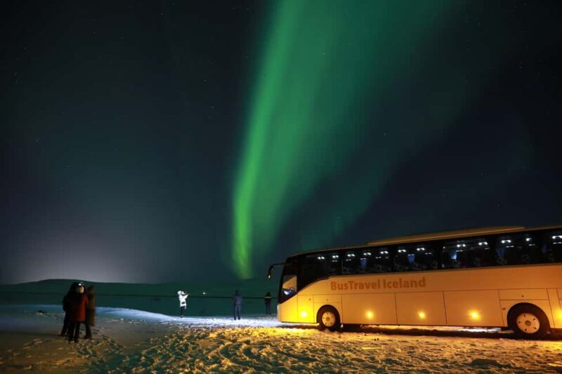 From Reykjavik: Northern Lights Bus Tour with Hot Cocoa - Transportation, Duration, and Group Size
