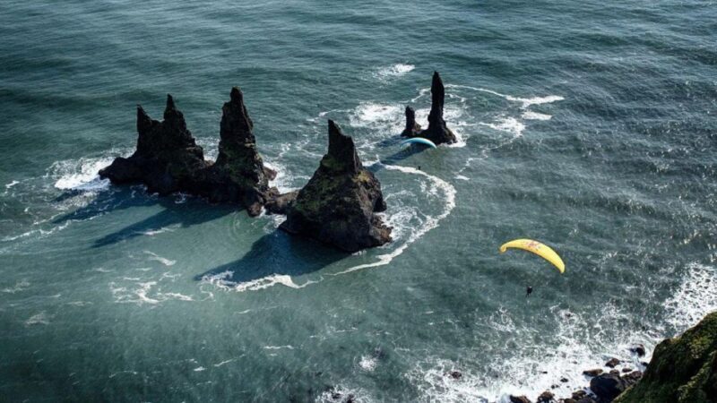 From Reykjavík: Tandem Paragliding & South Iceland Day Tour - Visiting Vík and its Black Sand Beach