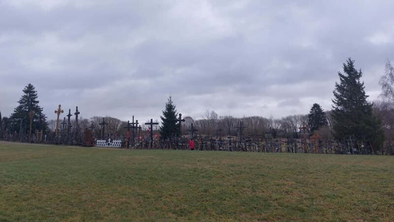 From (Riga) Jelgava train station: hill of crosses, Rundale - Discovering the Hill of Crosses