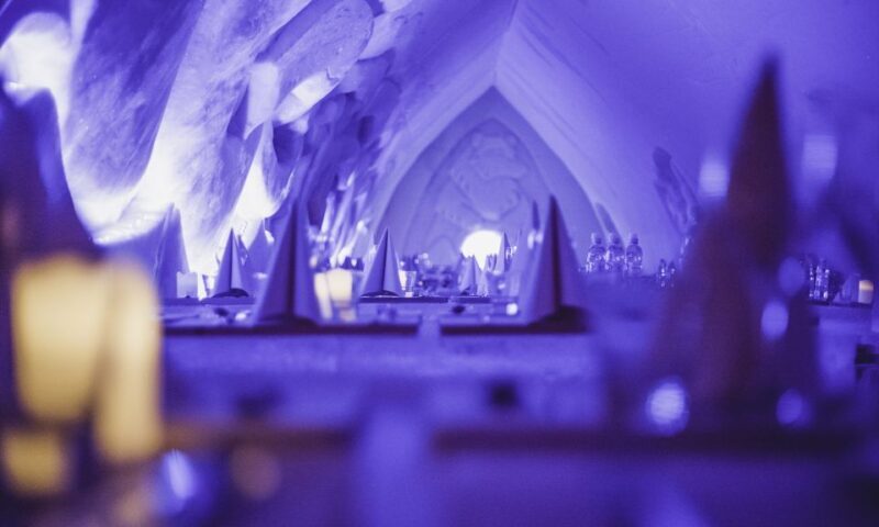 From Rovaniemi: SnowHotel Visit with Ice Restaurant Dinner - Key Points
