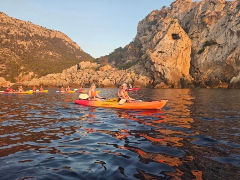 From Sant Elm: kayak tour into the sunset - picnic included - Authentic Experiences from Other Travelers