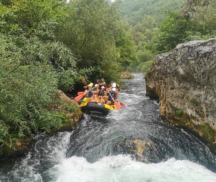 From Split: Van Transfer to/from River Rafting Tour in Omi - Cave exploring and cliff jumping