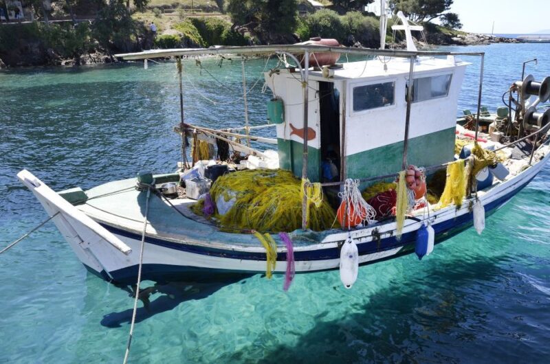 From Thessaloniki: Halkidiki Blue Lagoon Pirate Boat Cruise - Key Points