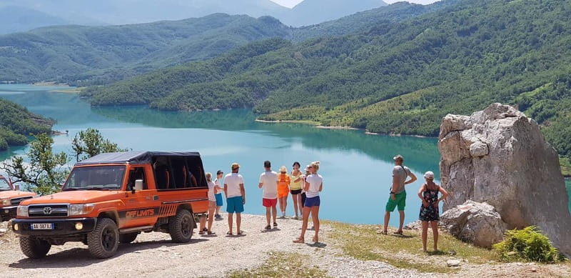 From Tirana: Open-Top 4WD Bovilla Lake Canyon & Gramti Mount - Key Points