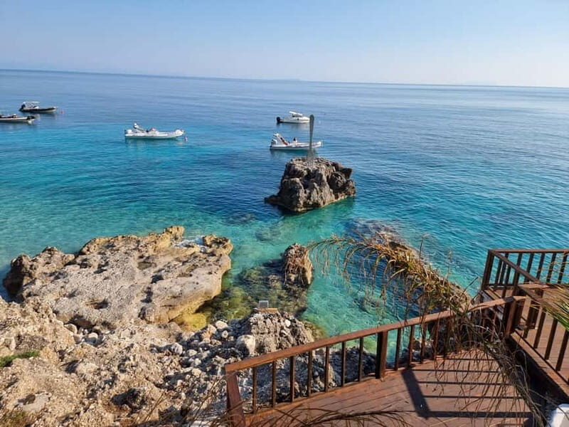 From Tirana or Durrës:Vlora, Llogara Park & Dhërmi beach day - Lunch and Free Time in Dhërmi