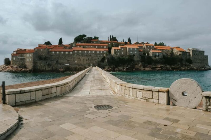 From Tirana/Shkodra: Montenegro, Budva & Sveti Stefan Tour - Sveti Stefan Viewpoint
