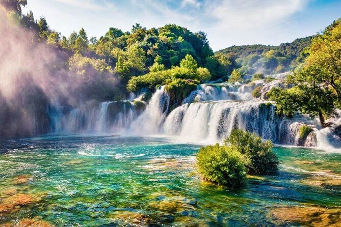 From Trogir, Seget, Okrug: Krka Waterfalls & ibenik Culture Tour - The Itinerary in Detail