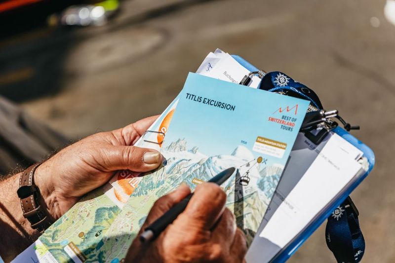 From Zurich: Mount Titlis with Ice Flyer & Lucerne Day Tour - Rotair revolving cable car: glacier crevasses from the window