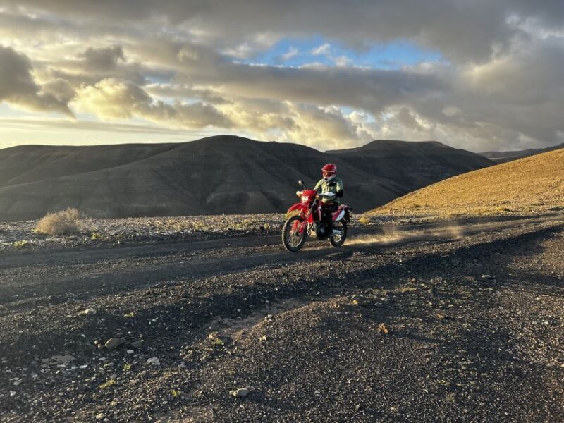 Fuerteventura south: enduro trips on motocycle/lic. B,A1&2,A - Key Points