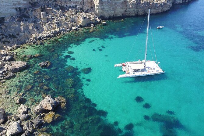 Full-Day Catamaran Cruise with Lunch in Island of Malta - Key Points