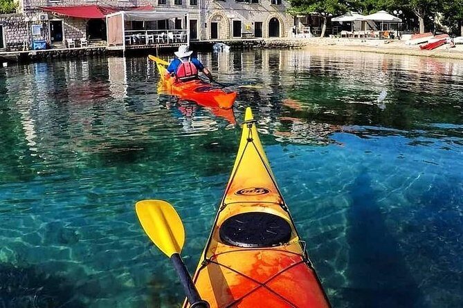 Full day Guided Sea Kayaking and snorkeling to Green Cave from Lopud island - Key Points