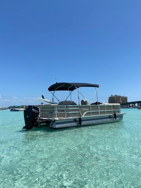 Full Day Pontoon Boat Rental- Okaloosa Island - Key Points
