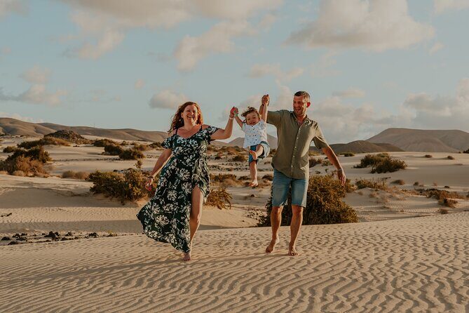 Fun and spontaneous family photoshoot - Corralejo Fuerteventura - The Itinerary in Detail