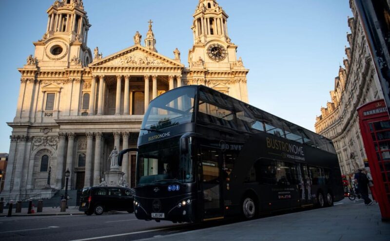 Gastronomic 6-course fine-dining dinner on Luxury London Bus - Frequently Asked Questions