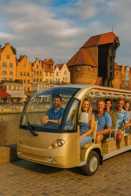 Gdansk: Shared or Private City Tour LIVE/AUDIO by Golf Cart - Key Points