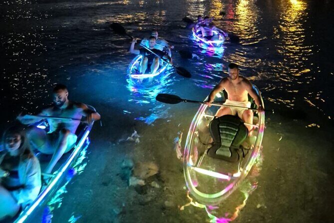 Glowing Night Kayak Tour with LED lights and Moonlight - Key Points