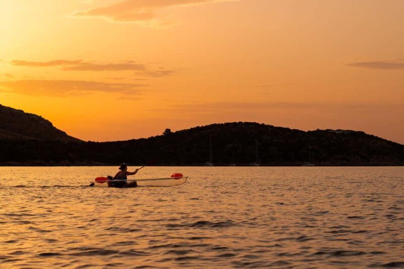Golfo Aranci: traditional or transparent kayaks, dolphins, and aperitifs - Timing and Tours