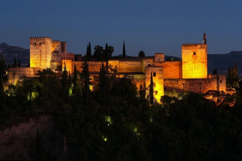 Granada: Alhambra Night Visit Entry Ticket - Key Points