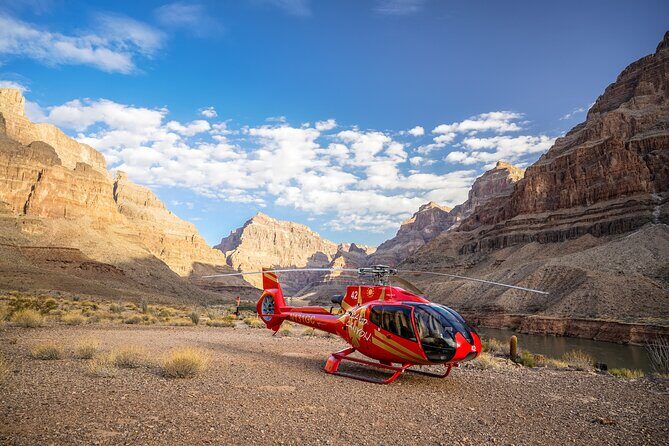 Grand Canyon West Rim Helicopter Tour with Champagne Toast - Landing at the Grand Canyon West