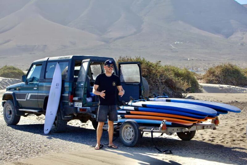 Group Surf Lessons in Lanzarote, learn with a local team - Key Points
