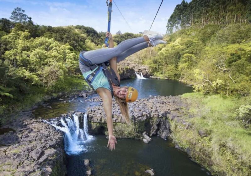 Hakalau: 9-Line Zipline Adventure with Umauma Falls View - Key Points