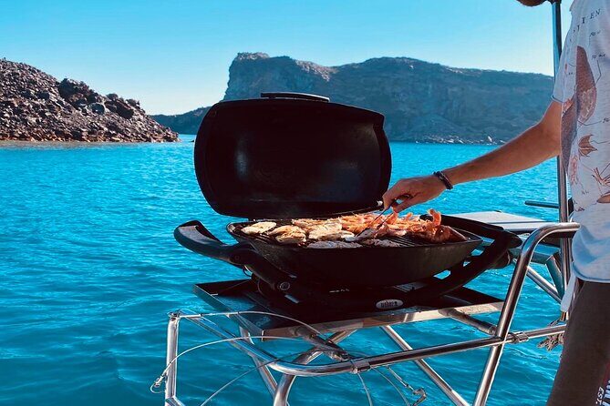 Half-Day Exclusive Catamaran Cruise in Santorini with Meal and Open Bar - Who Would Love This Experience?