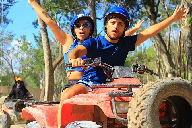 Half-Day Jungle Adventure ATVs, Ziplines and Cenote Swim - Key Points