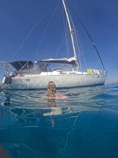 Half Day tour Alghero - 15 m Sailing boat - Key Points