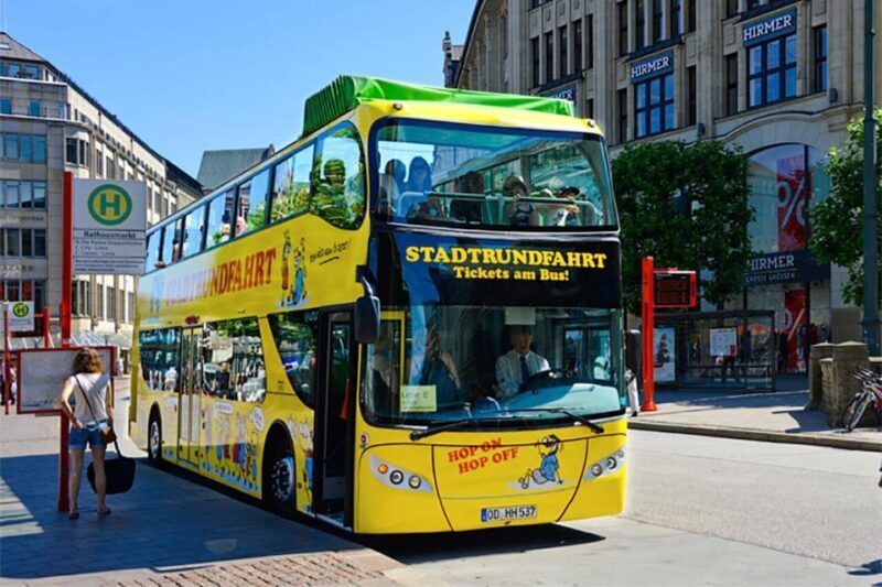 Hamburg: Hop-On Hop-Off Bus Tour Yellow Double Decker - Key Points