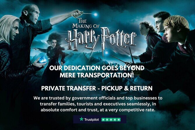 Harry Potter Tour of Warner Bros Studio Chauffeur - Pickup Return - Key Points