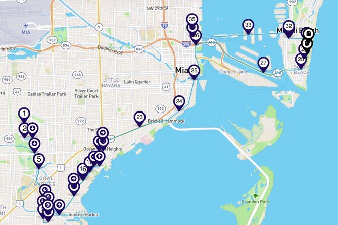 Haunted Miami: a Smartphone Audio Driving Tour - Key Points