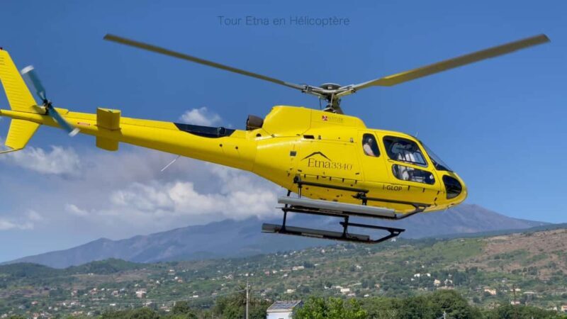 Helicopter flight over Etna from Fiumefreddo to the top of the volcano and back - Key Points