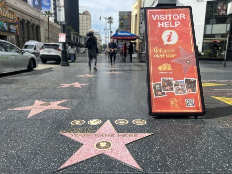 Hollywood: Make Your Own Star Walk of Fame Photo Experience - The Value for the Price