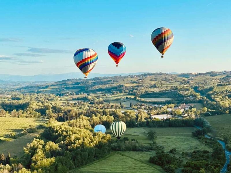 Hot air balloon flight in Tuscany from Chianti area - Key Points
