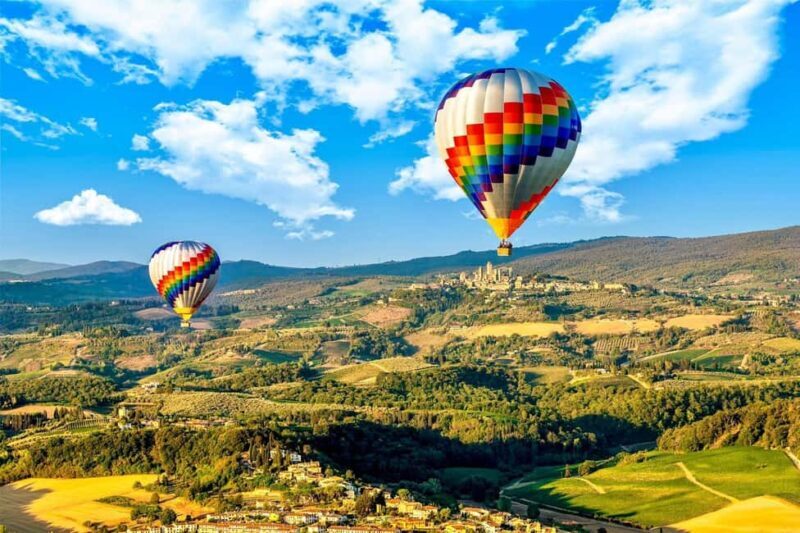 Hot air balloon flight in Tuscany from Chianti area - Gourmet Touches and the Prosecco Breakfast