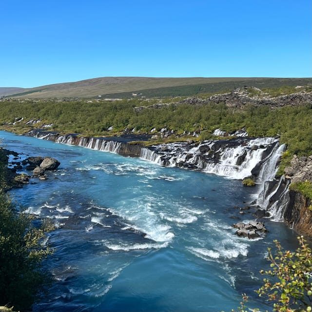 Hraunfossar, Barnafoss+Hvamsvik hot spring Private tour - Discovering Iceland’s Waterfalls and Legends