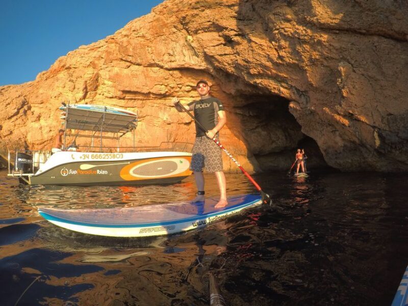 Ibiza: SUP & Snorkel Boat Tour with Caves, Drinks & Photos - The Itinerary in Detail