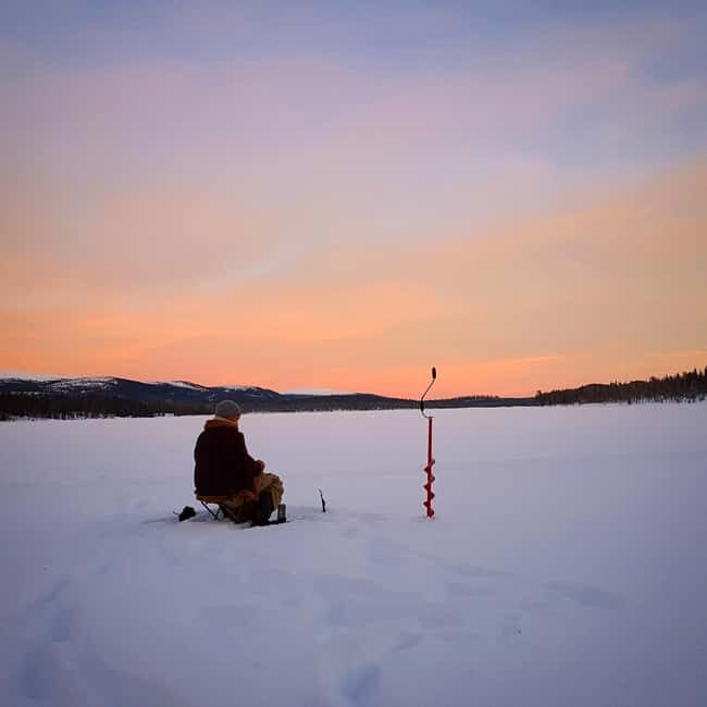 Ice-Fishing by Foot on Lake Ylläsjärvi - Key Points