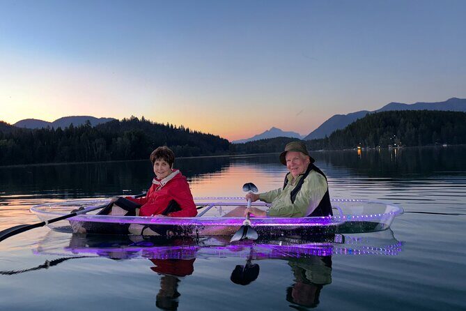 Illuminated Glass Kayak Sunset Tour//Whitefish, MT - What to Expect from the Whitefish Sunset Kayak Tour