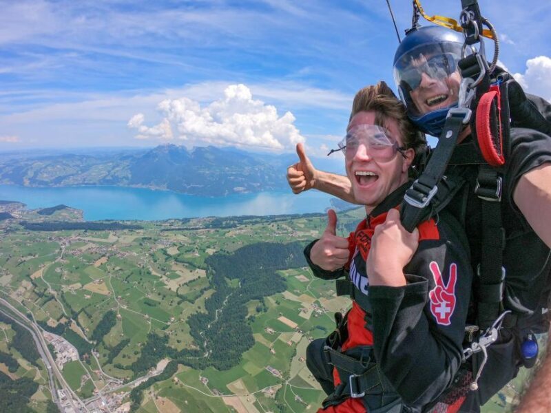 Interlaken: Airplane Skydiving over the Swiss Alps - The Views