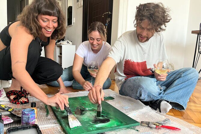 Istanbul Art Escape Wine and Paint at Local's Home - Key Points