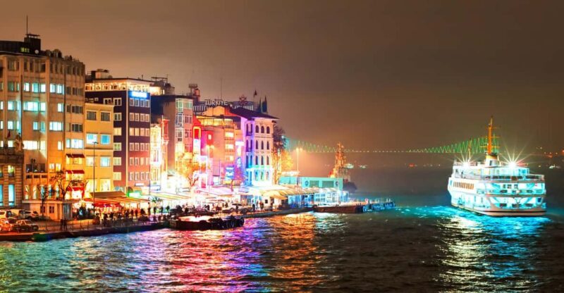 Istanbul: Bosphorus Dinner Cruise Incl. Drinks with Transfer - Key Points